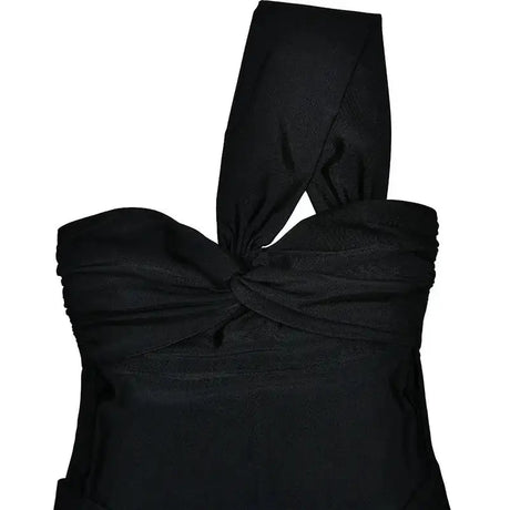 Mozision Strapless Backless Sexy Maxi Dress For Women Fashion One Shoulder Sleeveless Bodycon Club Party Long Dress Elegant - Lootquake