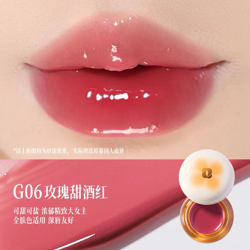 Gloss à lèvres hydratant Glass Lip Nude Rouge à lèvres Maquillage coréen Gloss hydratant Toutes les sensations Haute brillance Hydratant Vitamine E