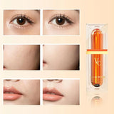 Crema hidratante facial con vitamina C para la piel, crema de esencia con efecto iluminador y reafirmante, cinco ingredientes con vitamina C, ligera