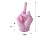 1pc White/Black Creative Candles Middle Finger Shaped Gesture Scented Candles Niche Funny Quirky Gifts Home Decoration Ornaments