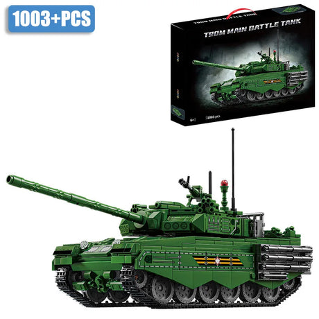 Military WW2 MOC Leopard 2A7 Army Main Battle Tank Soldiers Building Blocks Bricks M1 T90M Tank Set For Children Boys Gifts - Lootquake