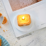 Molde de silicona para velas perfumadas con forma de galleta, para modelar velas, para hacer tú mismo, para hornear pasteles y yeso, herramientas para decorar pasteles.