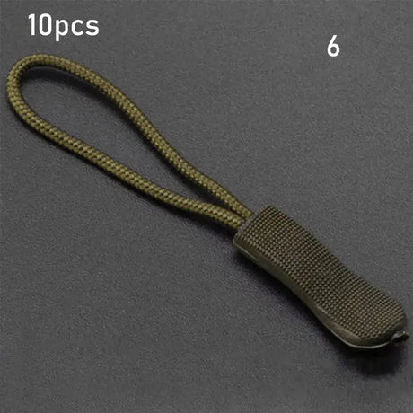 10Pcs Zipper Puller End Fit Rope Tag Fixer Zip Cord Tab Replacement Clip for Broken Buckle Travel Bag Suitcase Tent Backpack - Lootquake