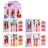 3pcs Oil Painting Lip Gloss Set,Mirror Water Glow Moisturizing Brighten Lipstick,Hydrating Nourishing Fruit Flavor Lip Care Balm