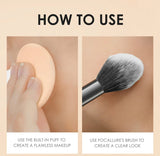 FOCALLURE 3 Colors Make Up Face Powder Brighten Oil-control Nude Makeup Pressed Powder Foundation Makeup Base Cosmetics