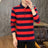 Male Sweatshirts 100℅ Cotton Pullover Stripe Business Formal Red Mens Polo Shirts Clothing Deals High Quality New Luxury Sale Xl - Lootquake