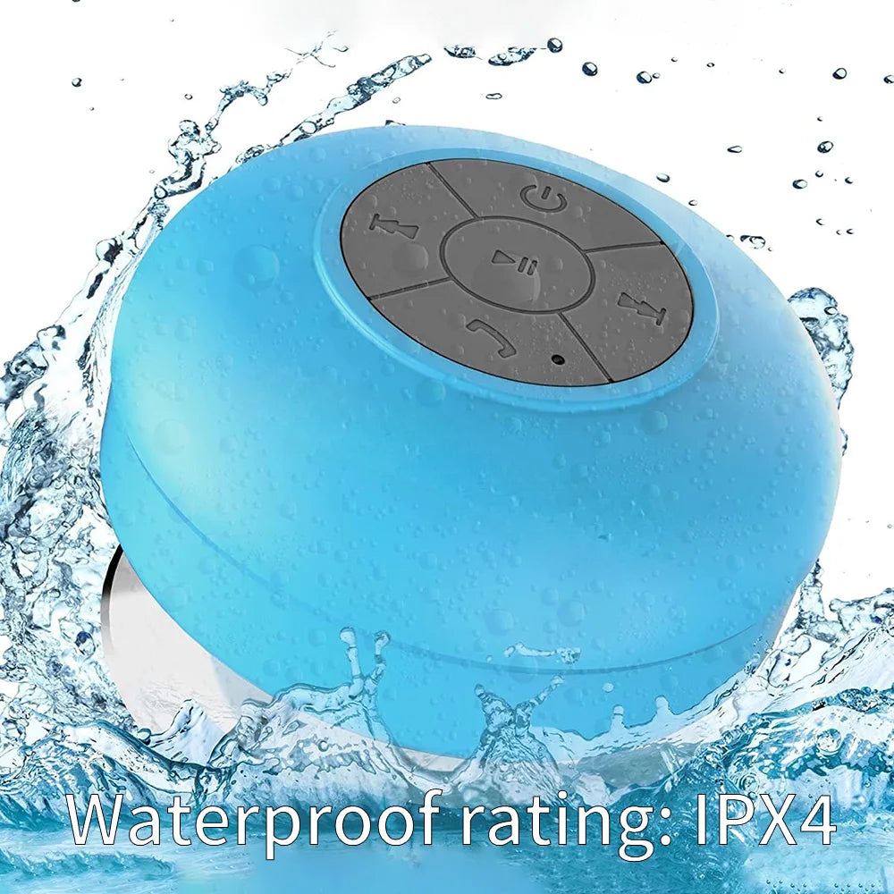 Enceinte Bluetooth portable sans fil, étanche IPX4, idéale pour les sports de plein air, la salle de bain, avec grande ventouse, mini enceinte stéréo