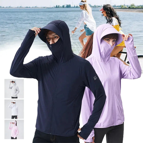 Summer UPF 50+ UV Sun Protection Skin Coats Men Ultra-Light Sportswear Hooded Outwear Men Windbreaker Casual Jackets - Lootquake