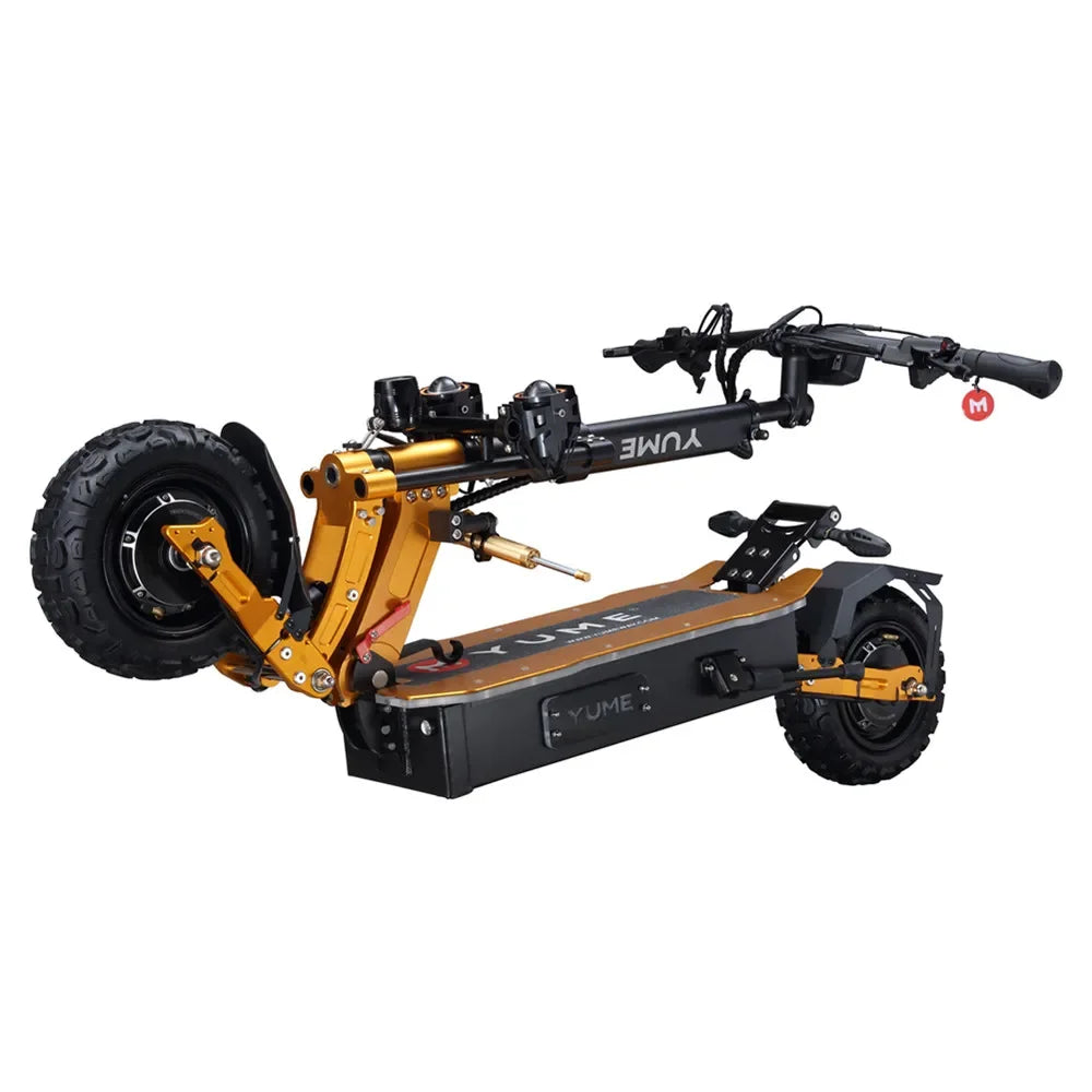 Patinete eléctrico todoterreno YUME X11+ de 6000 W con motor dual, 60 V-30 Ah, para adultos, velocidad máxima de 95 km/h, motor sin escobillas, alcance de 100 km.