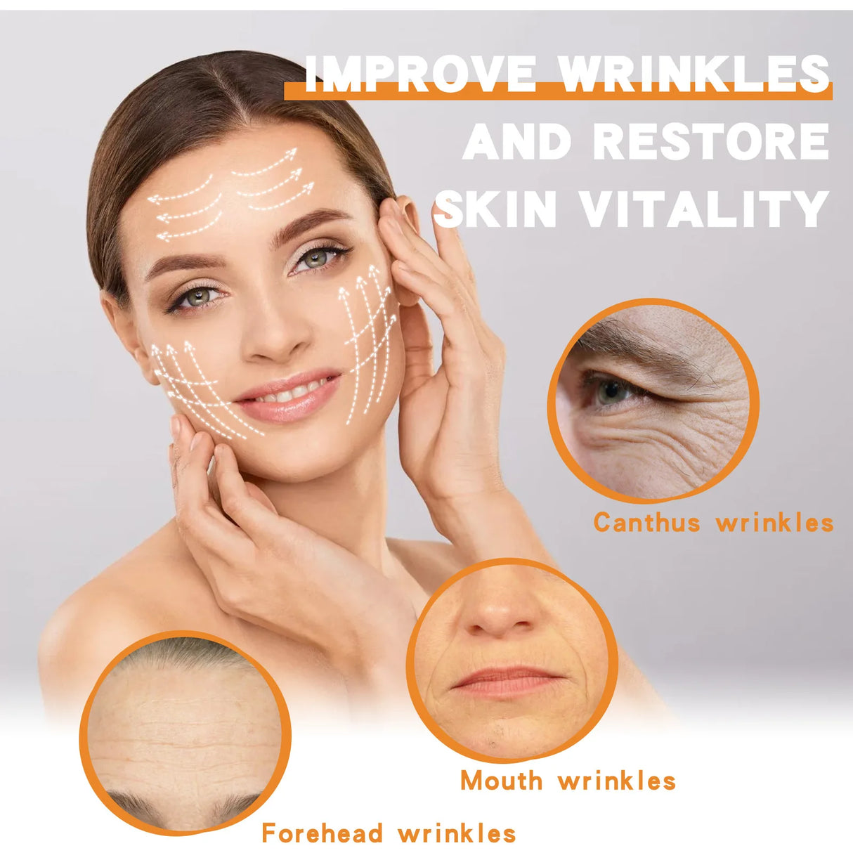 Collagen Essence Kit Peptide Deer Bone Anti Aging Dilutes Dark Sp-ot Fine Line Shrink Pore Wh-itening Tighten Facial Filling Set