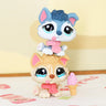 Mini 2pcs Lot Pet Shop Dogs and Cats Collectable With Accessories Best Gift For Kids Toy - Lootquake