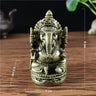 Ganesha Buddha Statue Elephant God Sculpture Ganesh Figurine Man-made Jade Stone Garden Home Decoration Accessories Statues