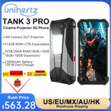 Unihertz Tank 3 Pro 8849 Projecteur Smartphone Android 5G Téléphone 32/36 Go 512 Go Dimensity 8200 120W Chargeur rapide 200MP Téléphones portables