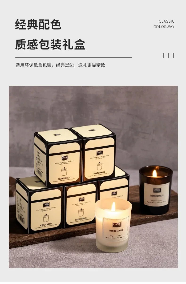 1 vela de aromaterapia con aroma a planta europea moderna para sala de estar, dormitorio, purificación del aire, fragancia duradera, decoración de vasos.