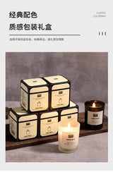 1 vela de aromaterapia con aroma a planta europea moderna para sala de estar, dormitorio, purificación del aire, fragancia duradera, decoración de vasos.