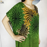 2024 Latest Muslim Sets Women Clothing Cotton Floral Loose Dashiki Long Dress African Abaya Dubai Traditional Islamic Clothing - Lootquake
