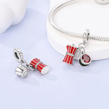 Coffee Cup Charms 925 Silver Beads For Woman Fit Original Bracelet Making Fashion Jewelry - Lootquake