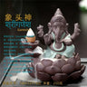 Sandstone Crafts Sculpture, Sitting Meditation, Buddha Statue, Elephant Ganesha Sculpture, Incense Burner, Feng Shui Decoration,