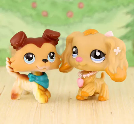 Mini 2pcs Lot Pet Shop Dogs and Cats Collectable With Accessories Best Gift For Kids Toy - Lootquake