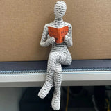 1/2 piezas de escultura de resina creativa para mujer, estatua de elevación de piernas, decoración de escritorio para el hogar, la oficina, arte abstracto, artesanías decorativas