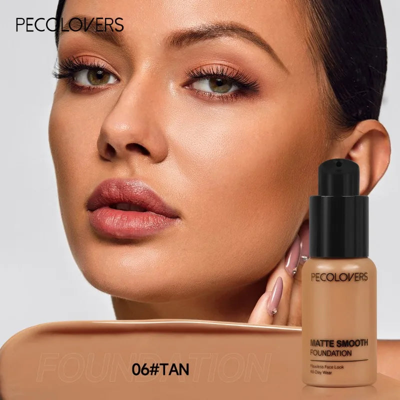 Facial Liquid Foundation 30ml High Coverage Waterproof and Sweatproof Concealer Makeup Foundation Liquid Foundation Makeup