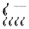 SARIHOSY 1/5Pcs Coat Towel Hook for Bathroom Hook Home Storage Wall Hooks Bathroom Kitchen Accessories Wall Hanger
