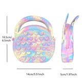 Pop Purse Silicone Sensory Push Pop Bubble Bag Crossbody Bag Antistress Toys Reliver Autism Handbag Coin Pouch for Kids - Lootquake