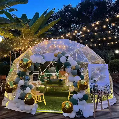 3.6M TPU Transparent Clear Bubble Dome Tent / Outdoor Event Party Camping Cafe Dining Plastic PVC Garden Igloo Dome Tent Luxury - Lootquake