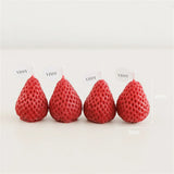 4pcs/set Romantic Candles Handmade Strawberry Cake Scented Candle Luxury Decoration Candle Birthday Decor Wedding Guest Gift