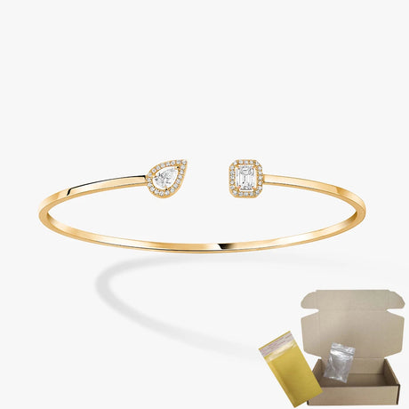 S925 sterling silver women's bracelet, classic MOVE/TWIN series, French diamond bracelet, holiday gift, high-quality jewelry - Lootquake