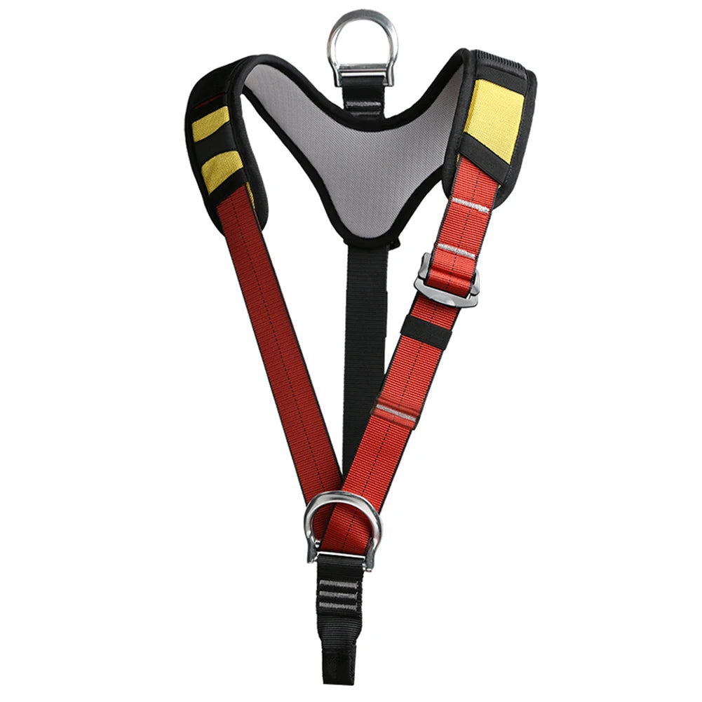 Arnés de escalada para la parte superior del cuerpo, cinturón de seguridad para el pecho, cinturón de seguridad para escalada, montañismo y rapel.
