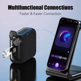 Altavoces Bluetooth TWS 10W, altavoz inalámbrico portátil para exteriores con graves mejorados, resistencia al agua IP7 de 30 horas, altavoz de ducha Bluetooth 5.3