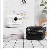Kids Instant Print Camera -Black & White Print Toddler Birthday Gift Portable Thermal Paper HD Digital Video Printer