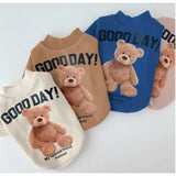Ropa para perros, disfraz para perros, ropa para mascotas, camiseta de oso de dibujos animados para mascotas, ropa para cachorros, chaleco para mascotas, ropa para mascotas, camiseta deportiva para perros XS-XXL
