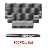 6PCs/Set Permanent Marker Pen Fine Point Waterproof Markers Thin Nib Crude Nib Black Blue Red Ink 1.5mm Fine Color Marker Pens