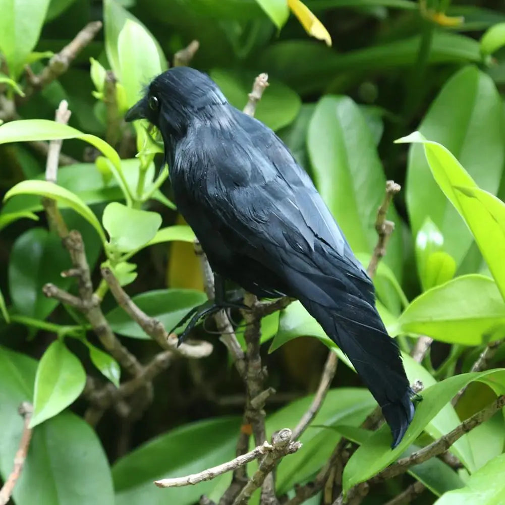 Halloween Decoracion Simulation Black Crow Raven Bird Repellent Pest Control Pigeon Repellent Event Party Bar Decoration