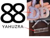 2024 3D Design Jewelry Copper 5A Zircon Bling Hip Hop Rapper Men Hip Hop Custom Letter Name Round Rectangle Pendant - Lootquake