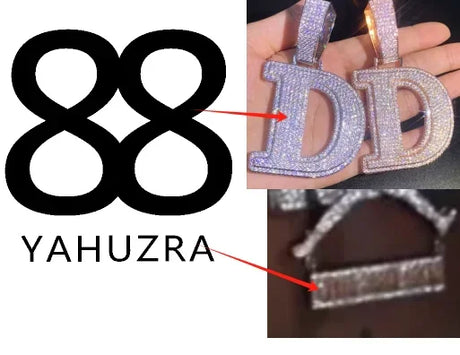 2024 3D Design Jewelry Copper 5A Zircon Bling Hip Hop Rapper Men Hip Hop Custom Letter Name Round Rectangle Pendant - Lootquake