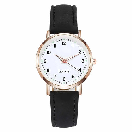Reloj Mujer Fashion Watch for Women Leather Belt Watches Ladies Luxury Analog Quartz Luminous Wristwatch Clock Relogio Feminino - Lootquake