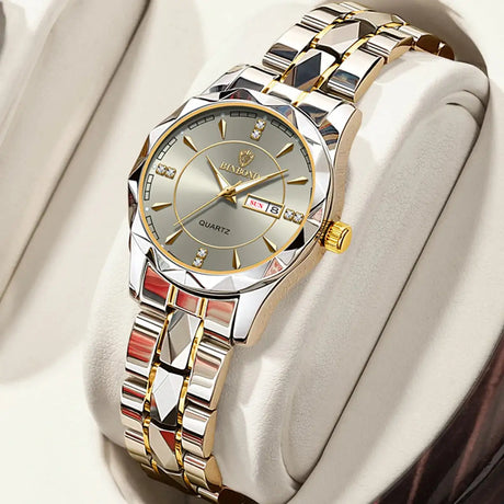 BINBONG Women Watches Luxury Fashion Ladies Quartz Watch Waterproof Luminous Date Stainless Wristwatch Girlfriend Lovers Gift - Lootquake