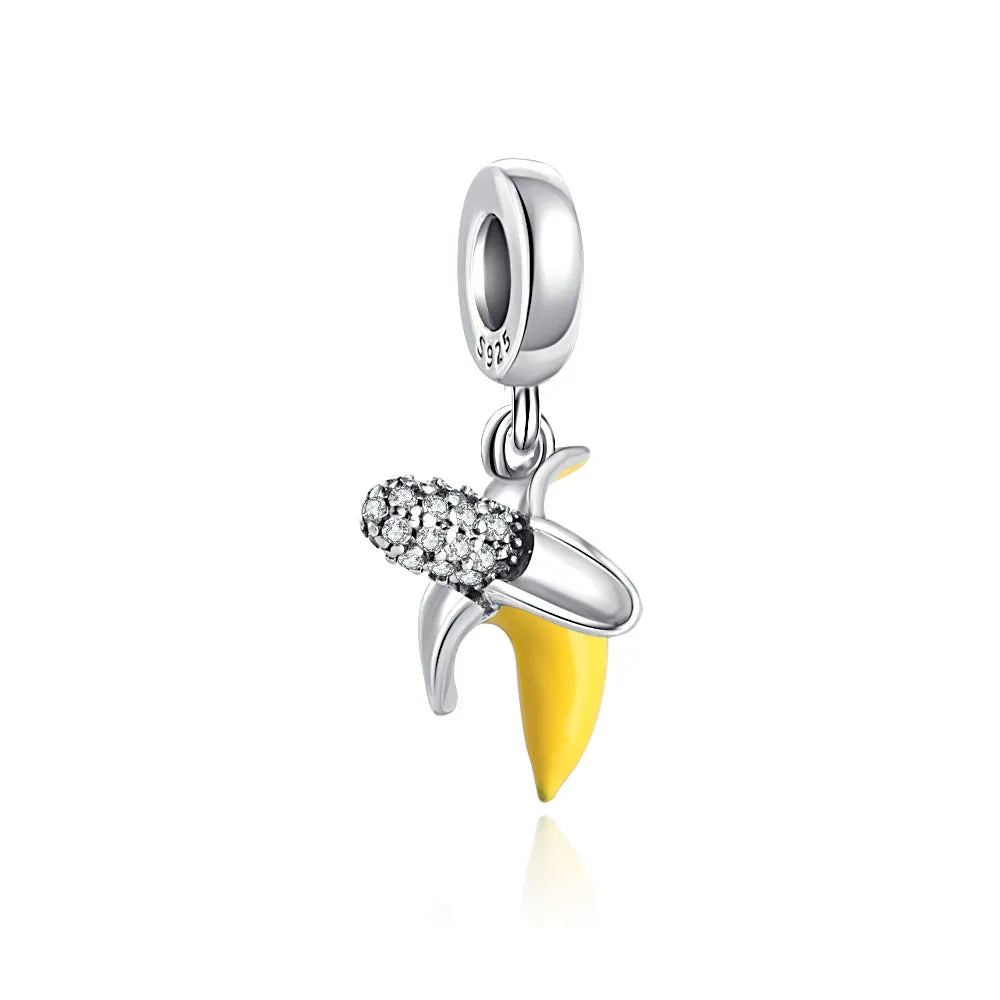 Dije de plata de ley 925 con forma de café, vino tinto, cafetera, copa de champán, compatible con pulseras colgantes originales, joyería DIY para mujer.