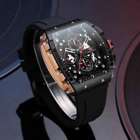 Sports Mens Watches Top Brand Luxury Waterproof Quartz Watch for Men Silicone Strap Fashion Wristwatches Relogio Masculino 0399G - Lootquake