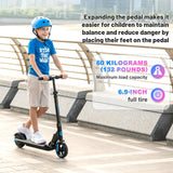 Trottinette électrique EVERCROSS TECH EV06C, pliable 6,5 pouces pour enfants de 6 à 12 ans, jusqu'à 15 km/h et 8 km, écran LED