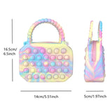 Pop Purse Silicone Sensory Push Pop Bubble Bag Crossbody Bag Antistress Toys Reliver Autism Handbag Coin Pouch for Kids - Lootquake