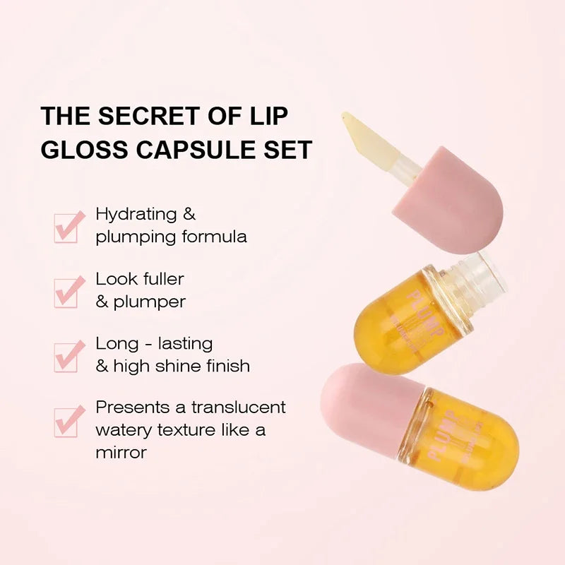 Lip Plumper Oil Instantly Plumps Lips Increasing Lip Elasticity Long-lasting Moisturize Gloss Saturation Beauty Makeup Lip Care