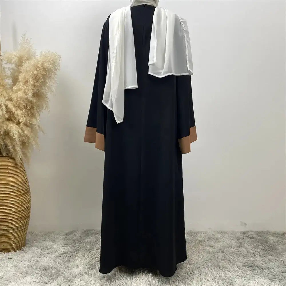 Vestido de fiesta musulmán Eid para mujer, Abaya de Ramadán, vestido largo falso de dos piezas, marroquí, Dubái, Turquía, bata Jalabiya 2024