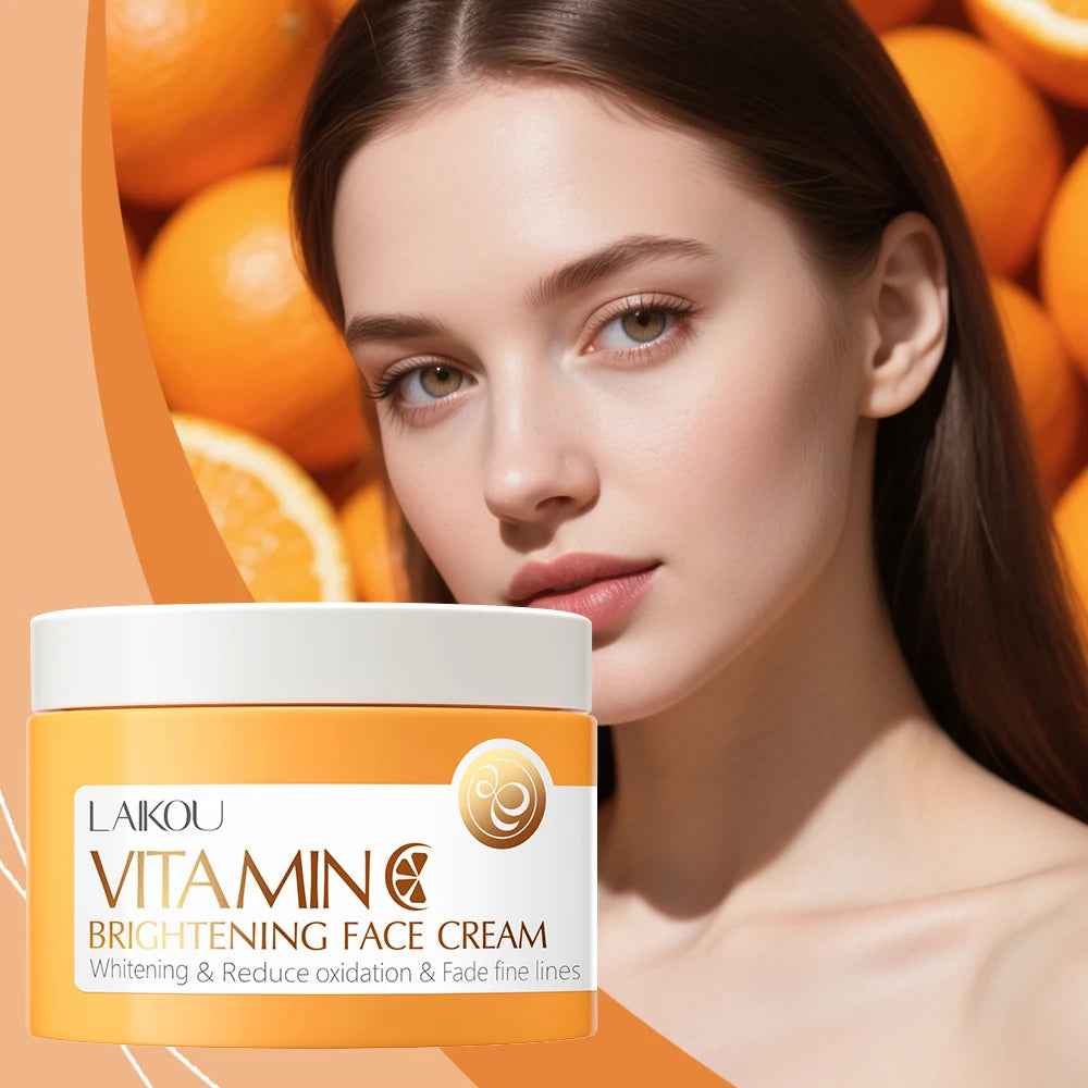 Crema facial con vitamina C para hidratar, blanquear, iluminar, reparar, esencia antienvejecimiento, cuidado facial de la piel. Contiene