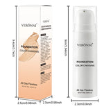 Color Changing Foundation BB Cream,Hydrating Oil Control Foundation with Color-Changing Effect,Lightweight Matte Finish Makeup