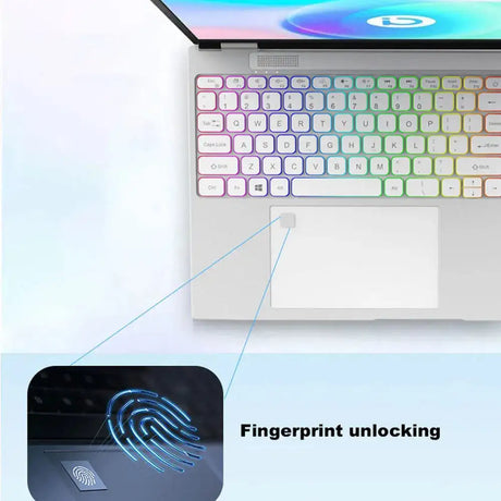 CRELNADER Dual Screen Laptop 7 Inch Touch Screen Metal Case RGB Backlit Fingerprint Unlock Window 11 Ultrathin Laptops Notebook - Lootquake