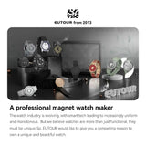 EUTOUR-Men's Solid Wood Magnetic Watch Luxury Sports Quartz Waterproof Watch Original Fashion Business Casual Watch - Lootquake